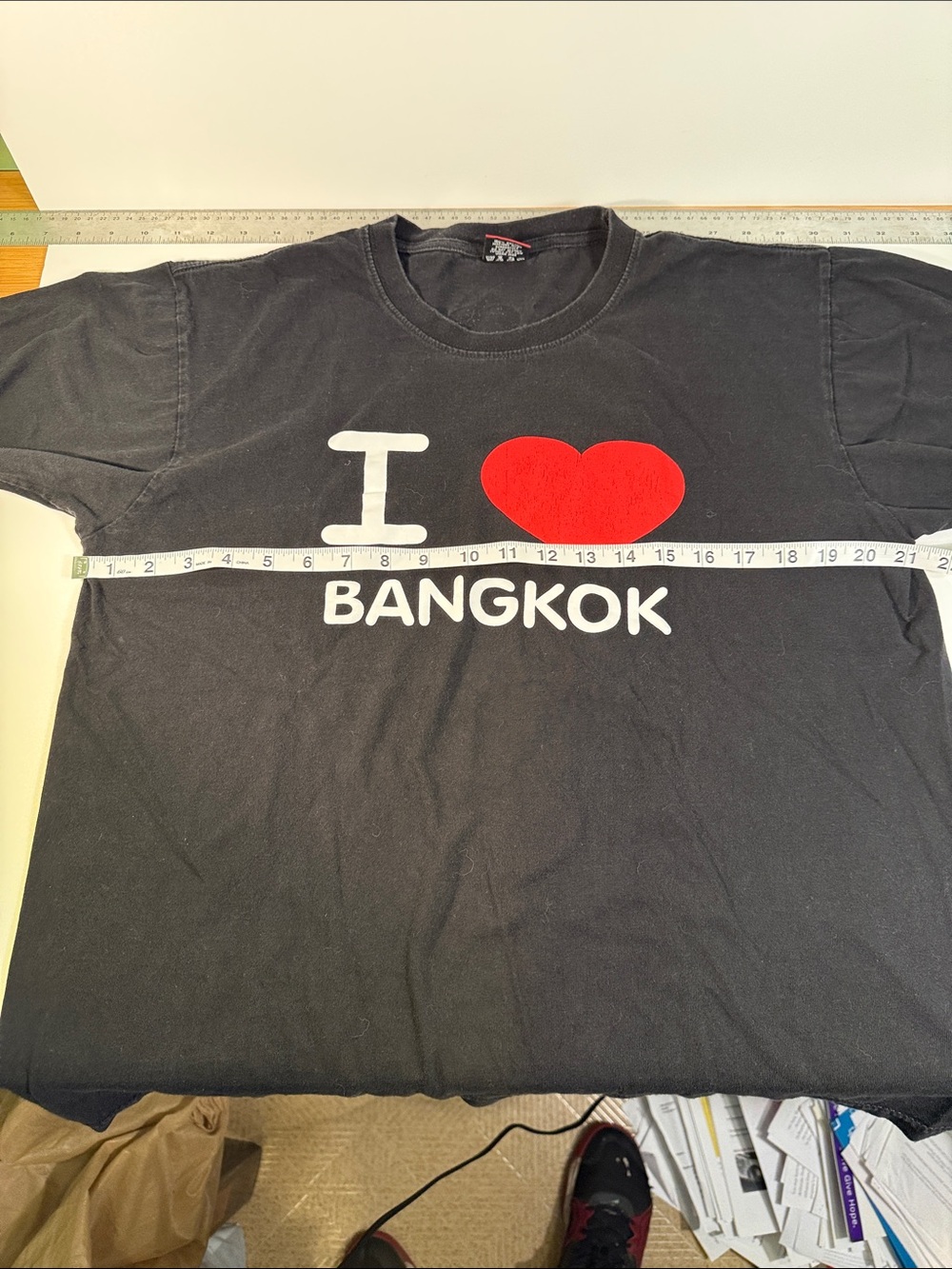I ♥ Bangkok Graphic Tee - Black with Red & White Print - Picture 5 of 7